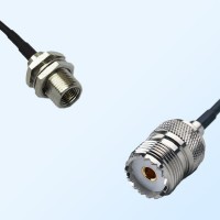 FME Bulkhead Male - UHF Female Coaxial Jumper Cable
