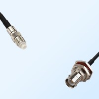 FME Female - RP BNC Bulkhead Female with O-Ring Coaxial Jumper Cable