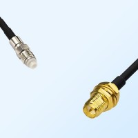 FME Female - RP SMA Bulkhead Female Coaxial Jumper Cable