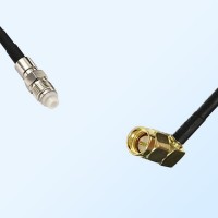 FME Female - SMA Male Right Angle Coaxial Jumper Cable