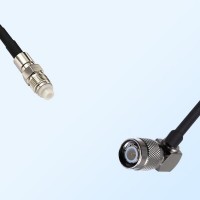 FME Female - TNC Male Right Angle Coaxial Jumper Cable