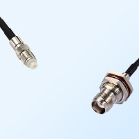 FME Female - TNC Bulkhead Female with O-Ring Coaxial Jumper Cable