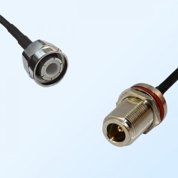 HN Male - N Bulkhead Female with O-Ring Coaxial Jumper Cable