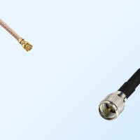 IPEX Female Right Angle - Mini UHF Male Coaxial Cable Assemblies