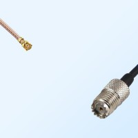IPEX Female Right Angle - Mini UHF Female Coaxial Cable Assemblies