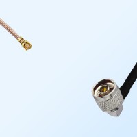 IPEX Female Right Angle - N Male Right Angle Coaxial Cable Assemblies