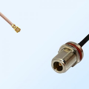 IPEX Female R/A - N Bulkhead Female with O-Ring Cable Assemblies