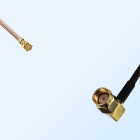 IPEX Female R/A - RP SMA Male R/A Coaxial Cable Assemblies