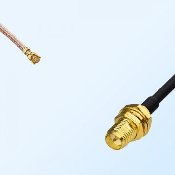 IPEX Female R/A - RP SMA Bulkhead Female Coaxial Cable Assemblies