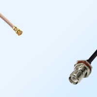 IPEX Female R/A - RP TNC Bulkhead Female with O-Ring Cable Assemblies