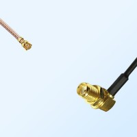 IPEX Female R/A - SMA Bulkhead Female R/A Coaxial Cable Assemblies