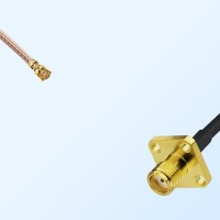 IPEX to SMA Female 4 Hole Flange Mount Cable Assembly