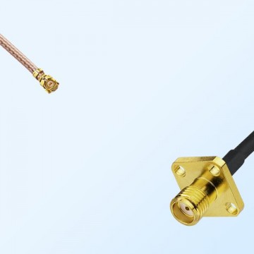 IPEX to SMA Female 4 Hole Flange Mount Cable Assembly