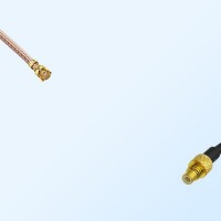 IPEX Female Right Angle - SMC Male Coaxial Cable Assemblies