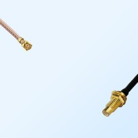 IPEX Female Right Angle - SMC Bulkhead Male Coaxial Cable Assemblies
