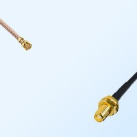 IPEX Female R/A - SSMA Bulkhead Female Coaxial Cable Assemblies