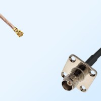 IPEX Female Right Angle - TNC Female 4 Hole Coaxial Cable Assemblies