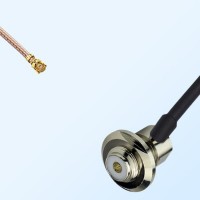 IPEX Female R/A - UHF Bulkhead Female R/A Coaxial Cable Assemblies