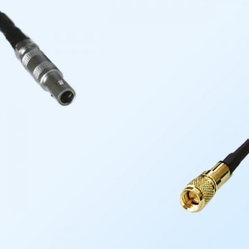 10-32 UNF Male - LEMO FFA 00S Male Coaxial Jumper Cable
