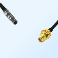 LEMO FFA 00S Male - SMA Bulkhead Female Coaxial Jumper Cable