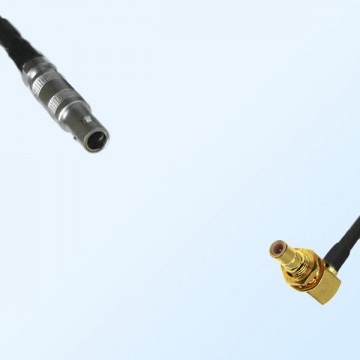 LEMO FFA 00S Male - SMB Bulkhead Male Right Angle Coaxial Jumper Cable