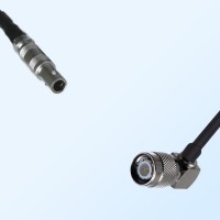 LEMO FFA 00S Male - TNC Male Right Angle Coaxial Jumper Cable