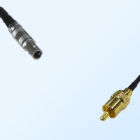 RCA Male - LEMO FFA 00S Male Coaxial Cable Assemblies