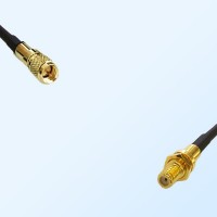 10-32 UNF Bulkhead Female - 10-32 UNF Male Coaxial Jumper Cable