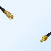 10-32 UNF Male - SMB Bulkhead Male Coaxial Jumper Cable
