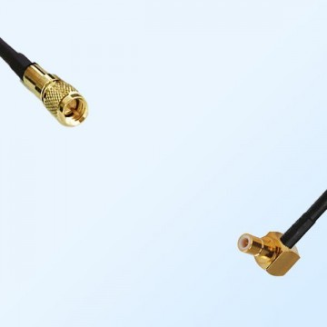 10-32 UNF Male - SMB Male Right Angle Coaxial Jumper Cable