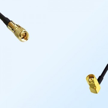 10-32 UNF Male - SSMA Male Right Angle Coaxial Jumper Cable