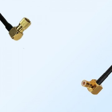 10-32 UNF Male Right Angle - SMB Male Right Angle Coaxial Jumper Cable