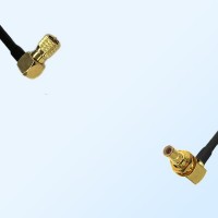 10-32 UNF Male R/A - SMB Bulkhead Male R/A Coaxial Jumper Cable