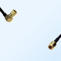10-32 UNF Male Right Angle - SSMA Male Coaxial Jumper Cable