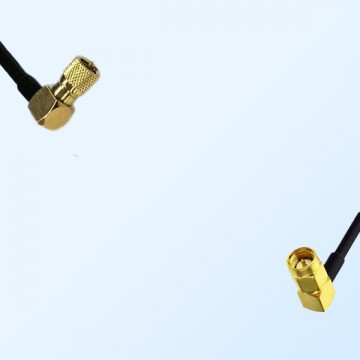 10-32 UNF Male R/A - SSMA Male R/A Coaxial Jumper Cable