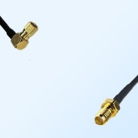 SSMA Female - Microdot 10-32  Male Right Angle Cable Assemblies
