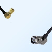 10-32 UNF Male Right Angle - TNC Male Right Angle Coaxial Jumper Cable