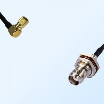 10-32  Male R/A - TNC Bulkhead Female with O-Ring Coaxial Jumper Cable