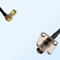 TNC Female 4 Hole - Microdot 10-32  Male R/A Coaxial Cable Assemblies