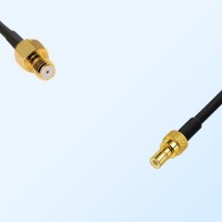Microdot 10-32 UNF Female - SMB Male Coaxial Cable Assemblies