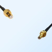 Microdot 10-32 UNF Female - SMB Bulkhead Male Coaxial Cable Assemblies