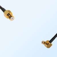Microdot 10-32  Female - SMB Male Right Angle Coaxial Cable Assemblies