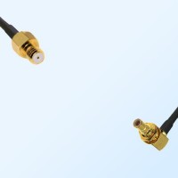 Microdot 10-32  Female - SMB Bulkhead Male R/A Cable Assemblies