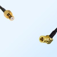 Microdot 10-32  Female - SMB Female Right Angle Cable Assemblies