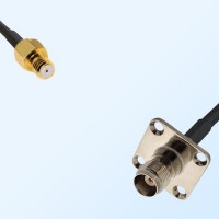 Microdot 10-32 UNF Female - TNC Female 4 Hole Coaxial Cable Assemblies