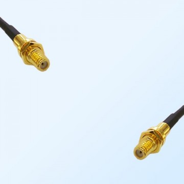 10-32  Bulkhead Female - 10-32  Bulkhead Female Coaxial Jumper Cable