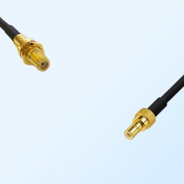 10-32 UNF Bulkhead Female - SMB Male Coaxial Jumper Cable