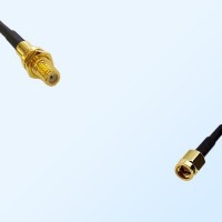 10-32 UNF Bulkhead Female - SSMA Male Coaxial Jumper Cable