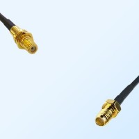 SSMA Female - Microdot 10-32  Bulkhead Female Coaxial Cable Assemblies