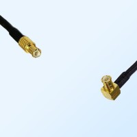 MCX Male Right Angle - MCX Male Coaxial Jumper Cable